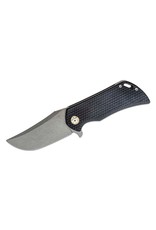 Boker Plus Golem -  3.5" Dark Stonewashed D2 Plain Edge, Black G10 Handles (01BO192)