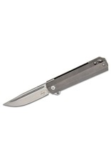 Boker Plus Cataclyst - 2.99" Satin D2 Plain Edge, Gray Titanium Handles (01BO640)