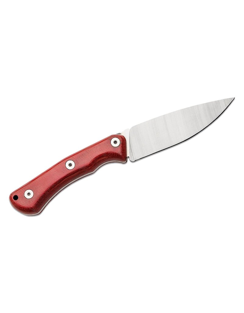 Condor Tool & Knife Sport X.E.R.O. Campfire - 4.29" Satin 14C28N Plain Edge, Red Micarta Handles, Kydex Sheath (62756)