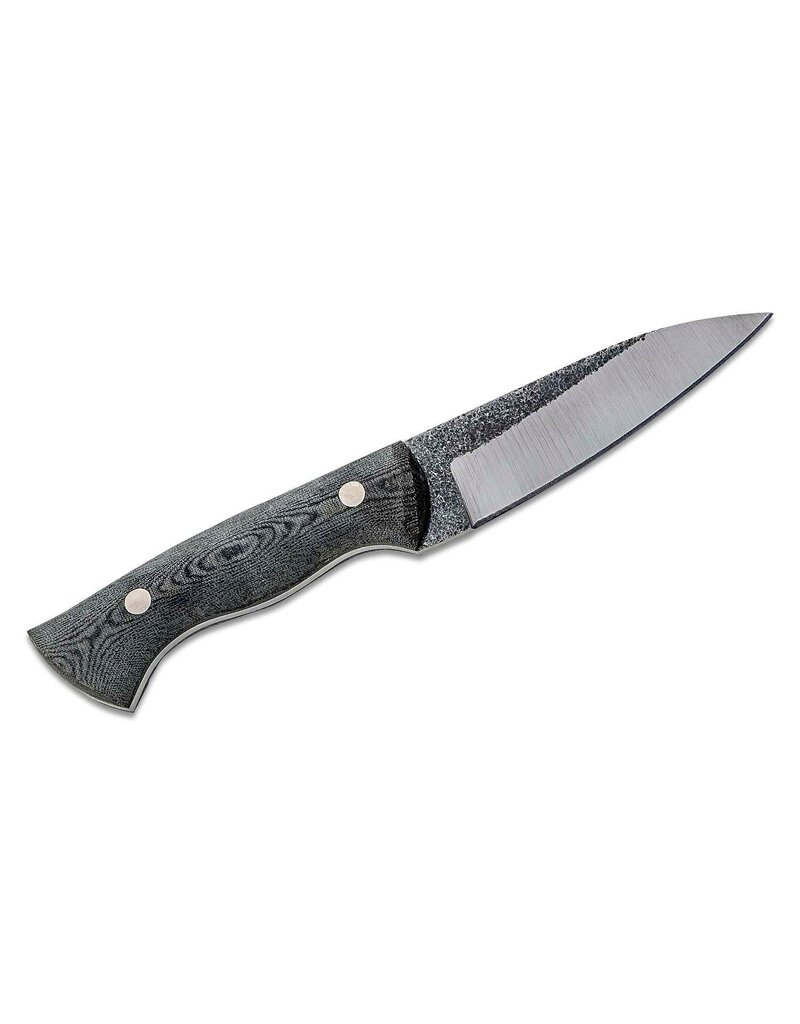 Condor Tool & Knife Bush Slicer Sidekick - 4.26" Black 1095 Carbon Steel Plain Edge, Micarta Handles, Kydex Sheath (63858)