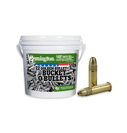 Remington Golden Bullet, .22LR, 36 GR, Plated HP, 1400 Round Bucket (21231)