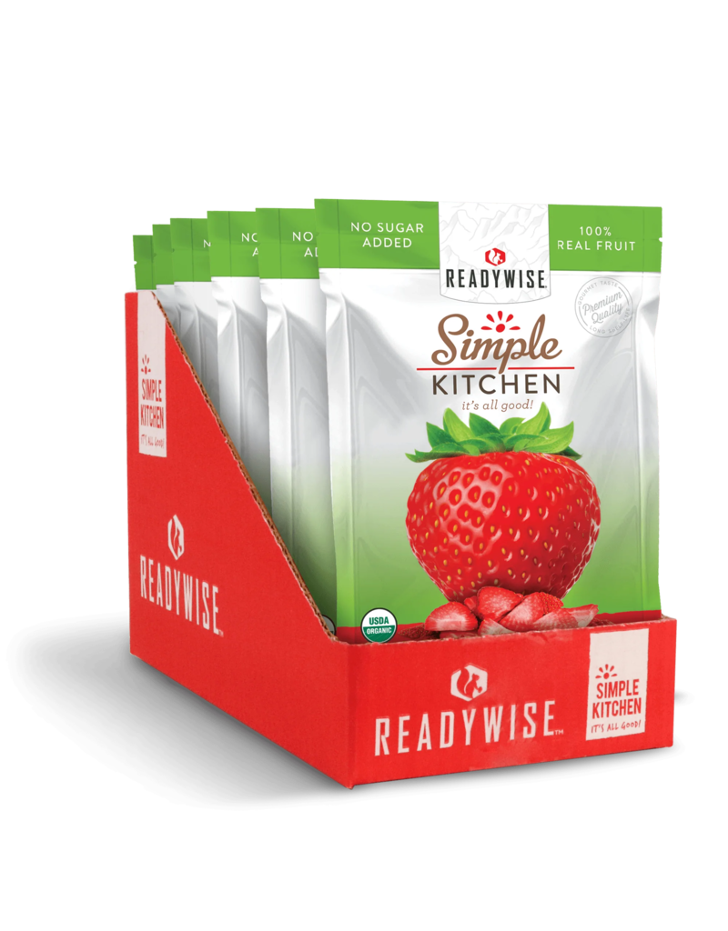 ReadyWise Simple Kitchen Organic Freeze - Dried Strawberries (RWSK02-015