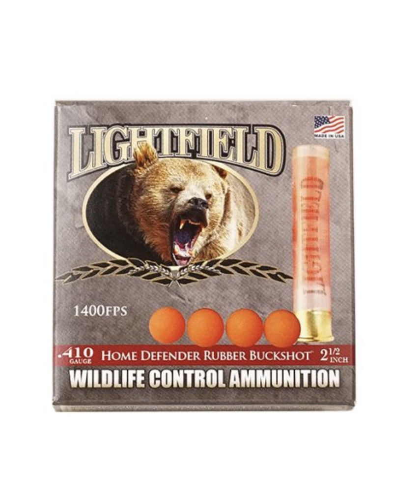Lightfield Rubber Buckshot - 410 GA, 2-1/2", Box of 5 (CWRB-410)