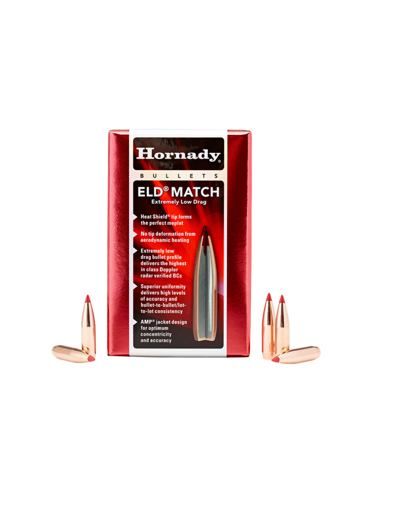 Hornady ELD Match Bullets - .22 Cal, 75gr., . 224", ELD-M, Box of 100 (22791)