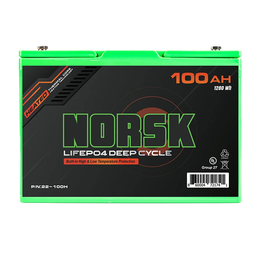 Norsk 100AH 12.8V LIFEPO4 Heated Lithium Deep Cycle Battery (23-100H)