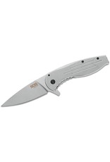 SOG Aegis FLK - 3.38" Stonewashed Plain Edge, 8Cr13MoV , Steel (14-41-02-42)