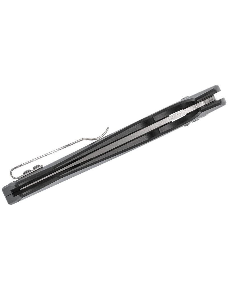 Benchmade Arcane Assisted - 3.2" Satin Plain Blade, S90V, Black Aluminum Handles (490)