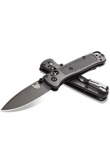 Benchmade Mini Bugout CF-Elite - 2.82" Black DLC Plain Blade, S30V, Graphite Black CF-Elite Handles (533BK-2)