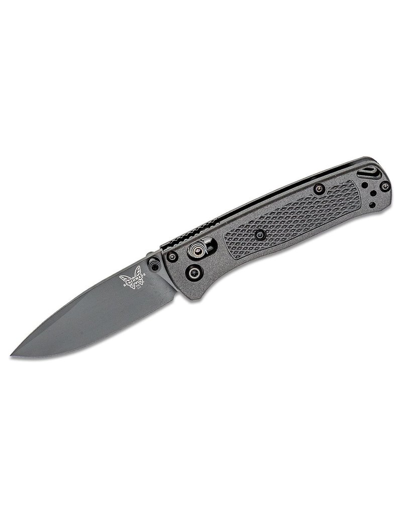 Benchmade Mini Bugout CF-Elite - 2.82" Black DLC Plain Blade, S30V, Graphite Black CF-Elite Handles (533BK-2)
