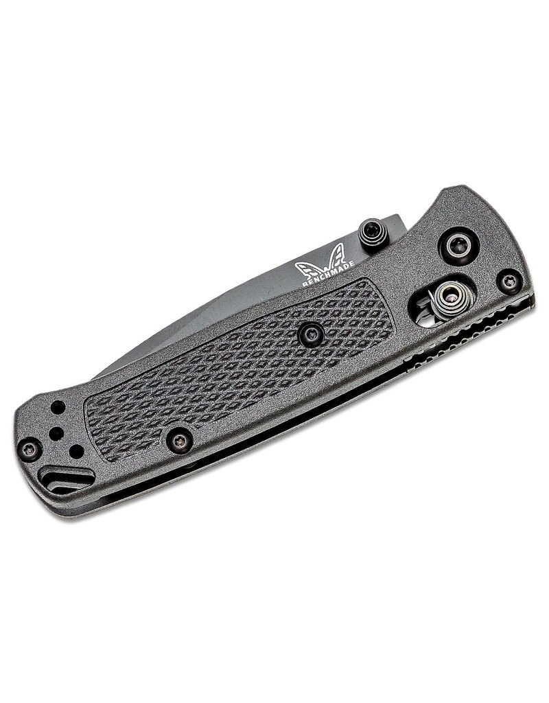 Benchmade Mini Bugout CF-Elite - 2.82" Black DLC Plain Blade, S30V, Graphite Black CF-Elite Handles (533BK-2)