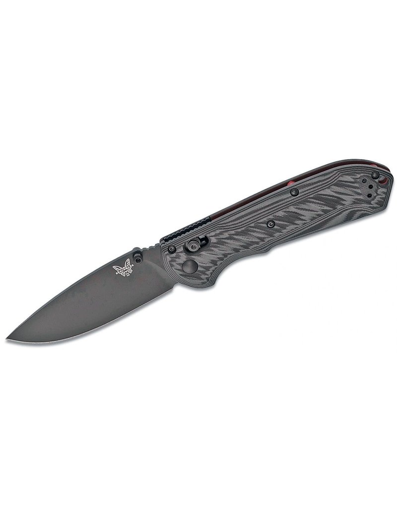 Benchmade Freek - 3.6" Black Cerakoted Plain Blade, CPM-M4 , Black/Gray G10 Handles (560BK-1)