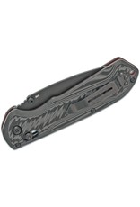 Benchmade Freek - 3.6" Black Cerakoted Plain Blade, CPM-M4 , Black/Gray G10 Handles (560BK-1)