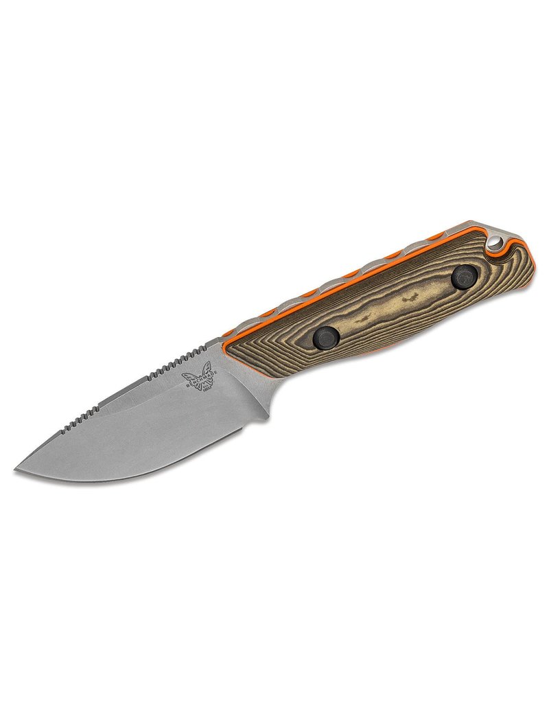 Benchmade Hunt Hidden Canyon Hunter - 2.79" Drop Point, S90V, Richlite/Orange G10 Handles (15017-1)