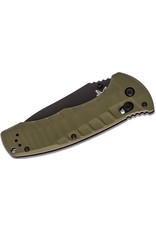 Benchmade Turret - 3.7" Black Combo Blade, S30V, Olive Drab G10 Handles (980SBK)