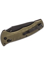 Benchmade Turret - 3.7" Black Combo Blade, S30V, Olive Drab G10 Handles (980SBK)