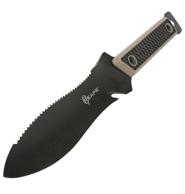 REAPR Versa Hori Hori - 6.5" Black Dual Sided Edge, 440C, Ballistic Nylon Sheath (11017)