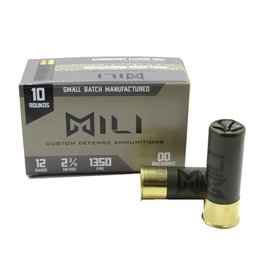 MILI Defense Buckshot - 12GA, 2-3/4", 00 Buck, Box of 10 (M12-00-BUCK)