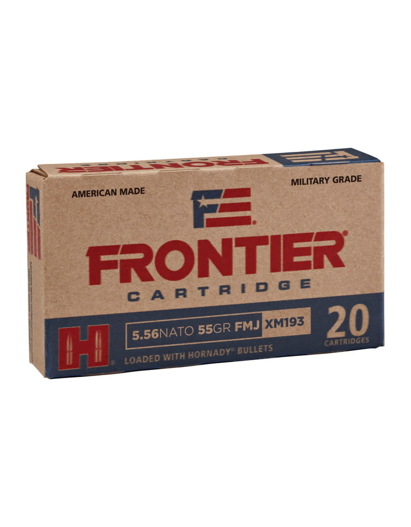 Hornady - 5.56 NATO, 55gr, FMJ, Box of 20 (FR200)