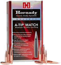 Hornady A-Tip Match Bullets - 6.5mm, 135gr, .264", A-Tip, Box of 100 (26179)