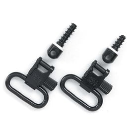 Uncle Mike's Uncle Mike's - Quick Detach Sling Swivels, 1", Wood Screw, Blued (13112)