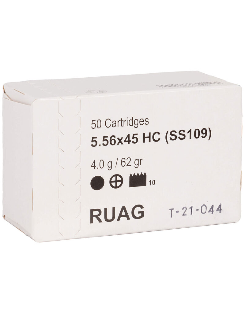 RUAG Swiss  - 223 Rem, 62gr, HC, Box of 50 (25367689)