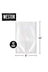 Weston Pint 6" X 10" Vacuum Bags - 42 Count (30-0112-W)