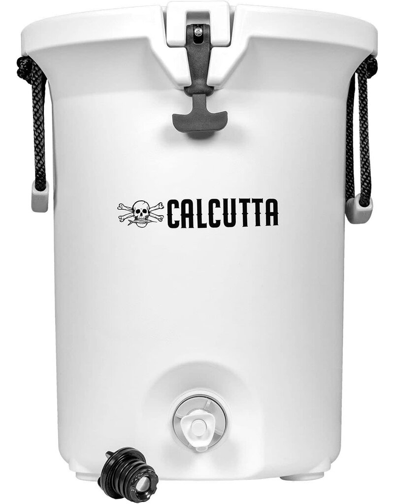 Calcutta Hydrate Jug, White - 5 Gallon with LED Drain Plug (CHJW-5)