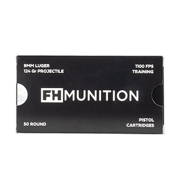 FH Munition - 9mm, 124gr, FCP RN, Box of 50 (FH9124)