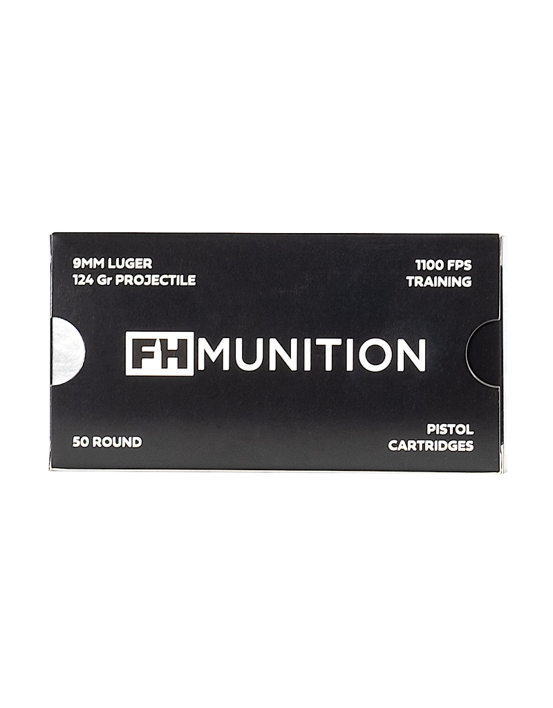 FH Munition - 9mm, 124gr, FCP RN, Box of 50 (FH9124)