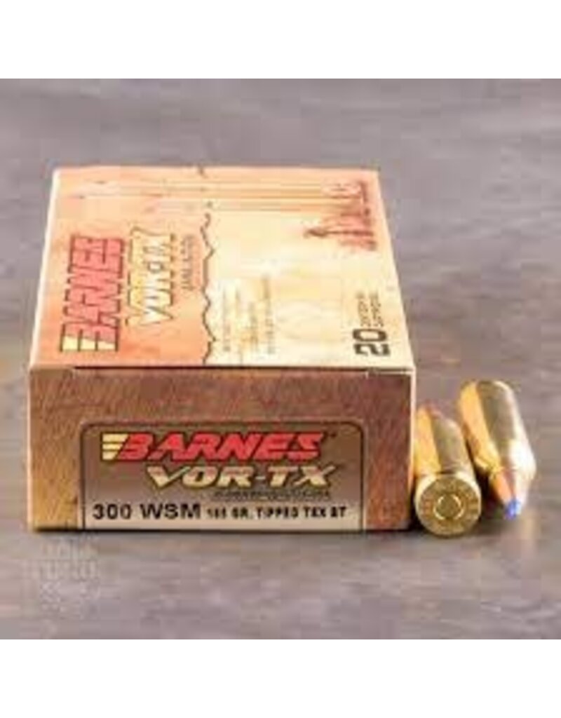 Barnes VOR-TX Rifle Ammo 300 WSM, TTSX BT, 165 Grains (21536)