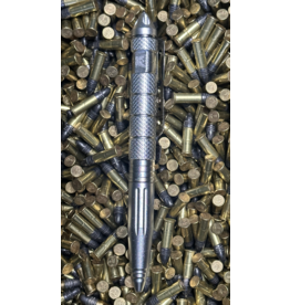 Tundra Supply Tactical Pen, Silver - Black Ink, Medium Point (TUN-TACPEN-BLK-SILVER)