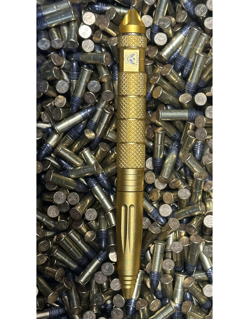 Tundra Supply Tactical Pen, Gold - Black Ink, Medium Point (TUN-TACPEN-BLK-GOLD)