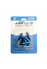 A-Zoom Snap Caps - 357 Mag, Blue, Pack of 12 (16319)
