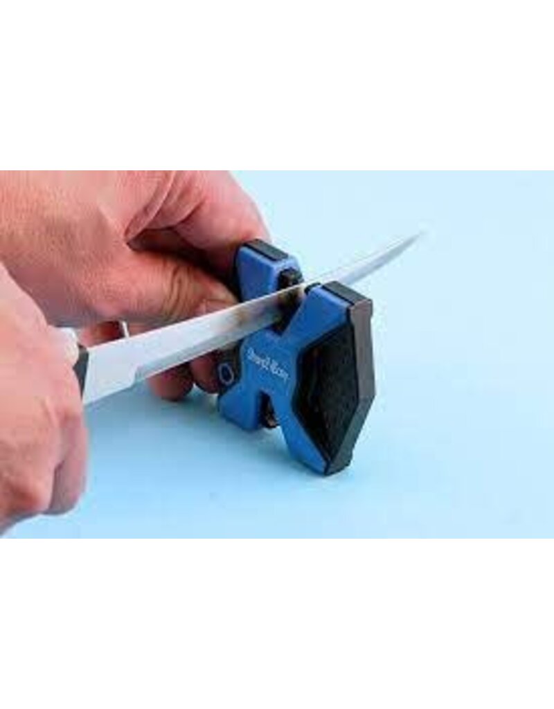 AccuSharp SharpNEasy 2-Step Knife Sharpener - Ceramic, Black/Blue (334CD)