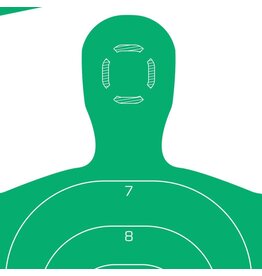 Allen EZ Aim - Silhouette Target, 12"x18", Green, Pack of 10 (15204)