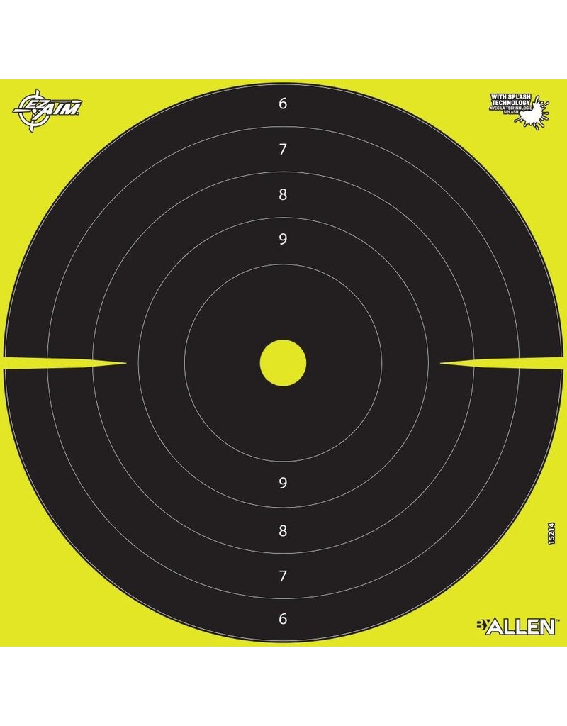 Allen EZ Aim - Non-Adhesive Splash Bullseye Targets, 12"x12", Pack of 12 (15214)