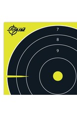 Allen EZ Aim - Splash Bullseye Target, Non- Adhesive,  8"x8", Pack of 25 (15213)