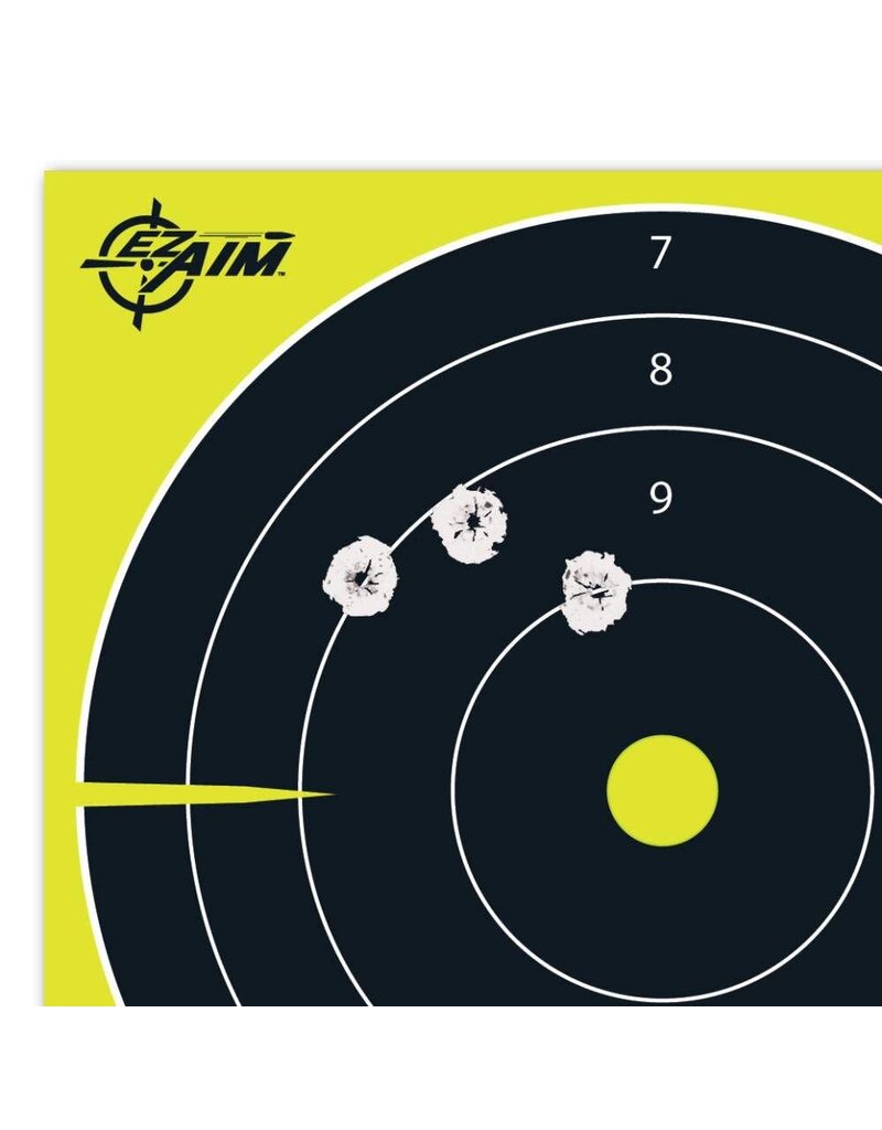 Allen EZ Aim - Splash Bullseye Target, Non- Adhesive,  8"x8", Pack of 25 (15213)