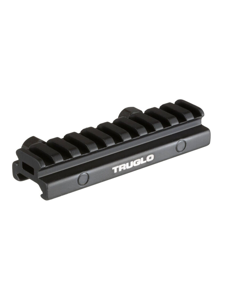 TRUGLO Riser Mount - Picatinny Style, 1/2"H, Aluminum, Black (TG8970B)