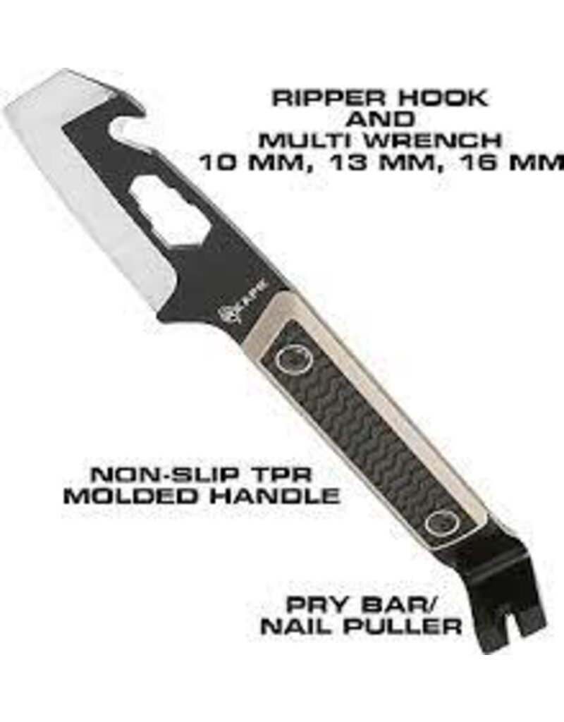 REAPR Versa - Tac Pry Bar, 4" Blade, 420 Stainless, Non-Slip Moulded Handle, MOLLE Sheath (11015)