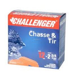 Challenger Shotgun Ammunition - 12ga, 2-3/4", No. 4, 1-1/8oz, Box of 25 (10014)