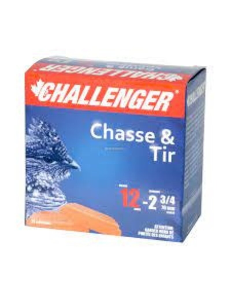 Challenger Shotgun Ammunition - 12ga, 2-3/4", No. 4, 1-1/8oz, Box of 25 (10014)