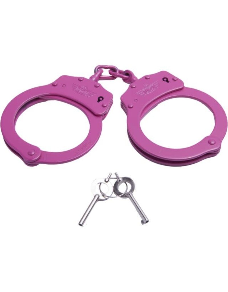 CampCo UZI - Handcuff Chain, 20 Position, 2 Keys, Pink (UZI-HC-C-PINK)
