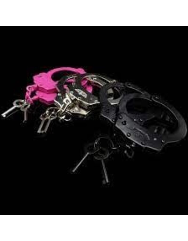 CampCo UZI - Handcuff Chain, 20 Position, 2 Keys, Pink (UZI-HC-C-PINK)