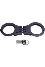 CampCo UZI - Hinged Double Handcuffs, 20 Position, 2 Keys, Black (UZI-HC-H-B)