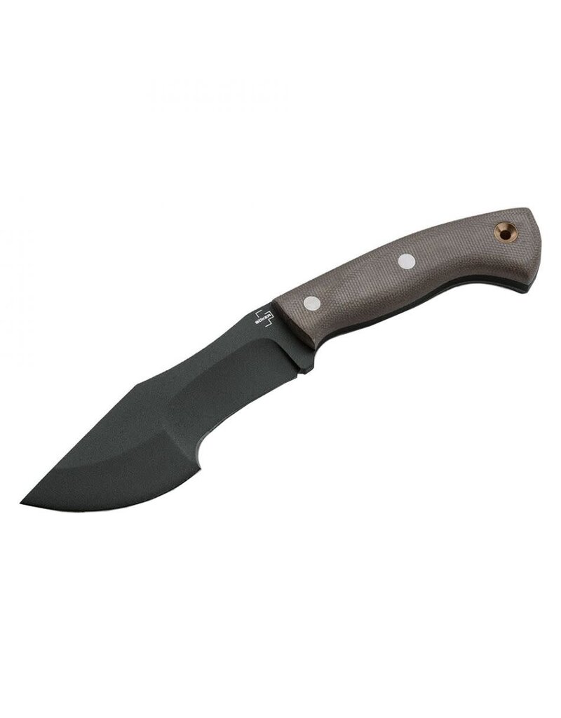 Boker Plus - Mini Tracker, 1095 Carbon Steel, Micarta Handle (02BO027)