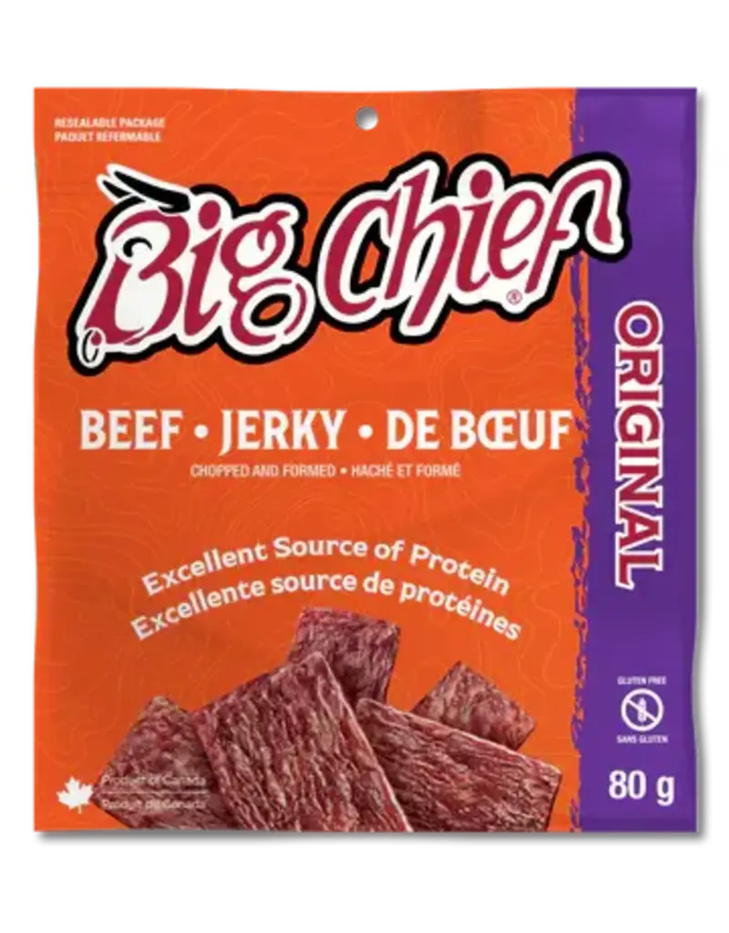Big Chief Jerky - Original, Zipper Pack, 80g (115)