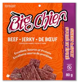 Big Chief Jerky - Sweet & Spicy, Zipper Pouch, 80g (515)