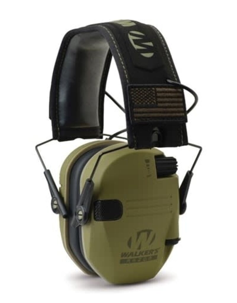 Walkers Razor Slim Patriot - Electronic Ear Muff, ODG (GWP-RSEMPAT-ODG)
