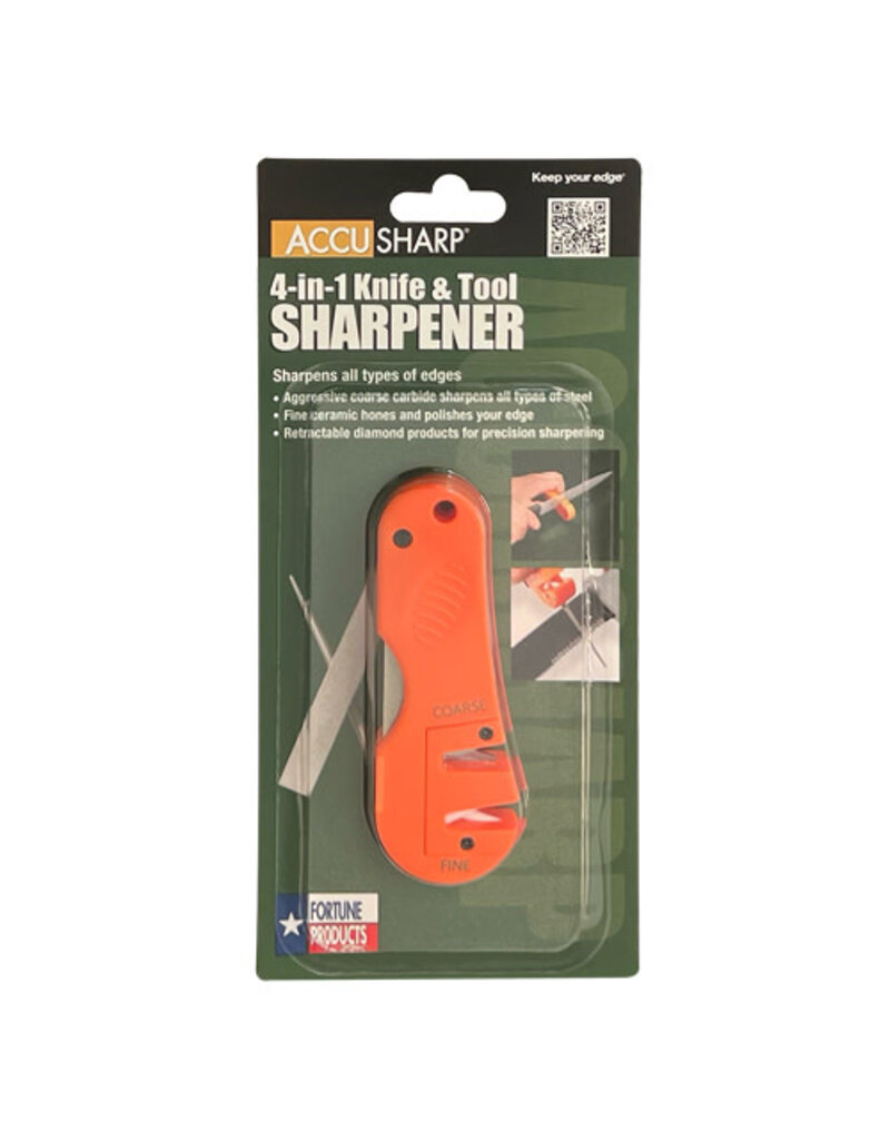 AccuSharp - 4-in-1 Knife Sharpener, Orange (028C)